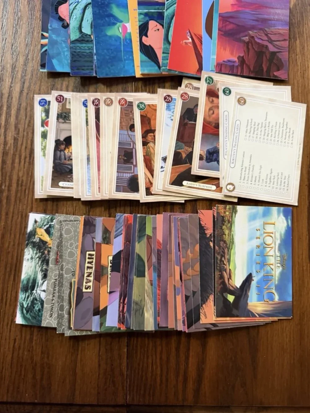 Trading Card Lot: American Girl, Pocahontas, Lion King, Goosebumps 85 Cards